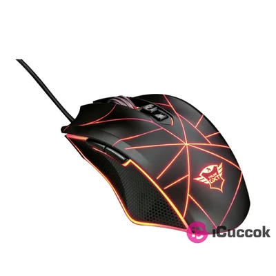 Trust GXT 160 Ture Illuminated fekete gamer egér