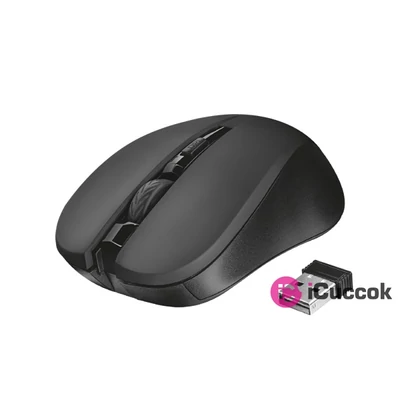 Trust Mydo Silent Click vezeték nélküli fekete egér
