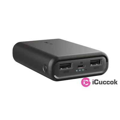 Trust Pacto 10000mAh fekete power bank