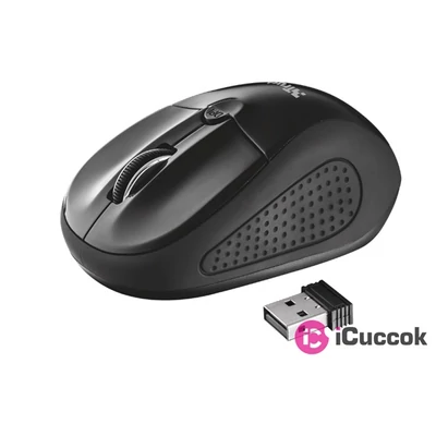 Trust Primo vezeték nélküli fekete egér