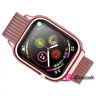 USAMS ZB67IW4 40mm rose gold Apple Watch Mágneses szíj és tok