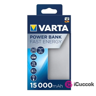 Varta 57982101111 15000mAh ezüst power bank