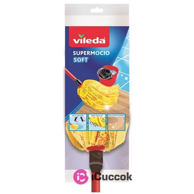 Vileda Soft sárga gyorsfelmosó 30% mikroszállal