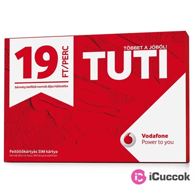 Vodafone Tuti Plus Instant SIM kártya