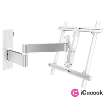 Vogels W53071WH kihúzható, dönthető és forgatható fali fehér TV konzol