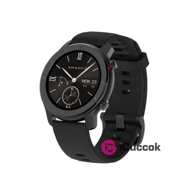 Xiaomi Amazfit GTR 42mm GPS-es fekete fitness okosóra