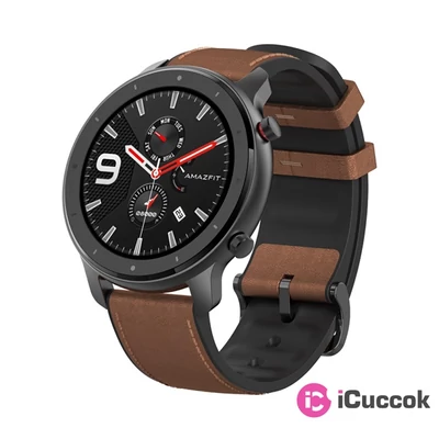 Xiaomi Amazfit GTR 47mm GPS-es fekete-barna okosóra