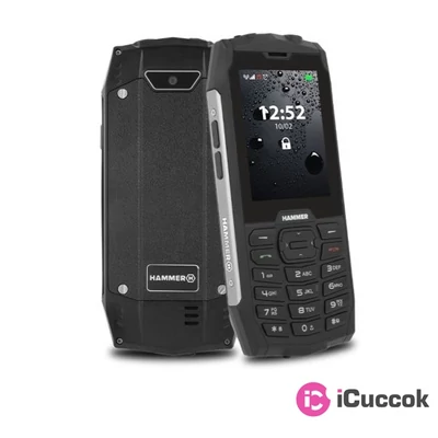 HAMMER 4 2,8" Dual SIM ezüst  csepp-, por- és ütésálló mobiltelefon