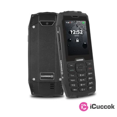 HAMMER 4 2,8" Dual SIM fekete  csepp-, por- és ütésálló mobiltelefon