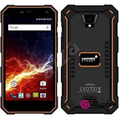 HAMMER ENERGY 2 5,5" 3/32GB LTE Dual SIM fekete-narancs csepp-, por- és ütésálló okostelefon