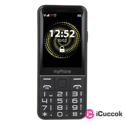 myPhone Halo Q+ 2,8" 3G Dual SIM fekete mobiltelefon