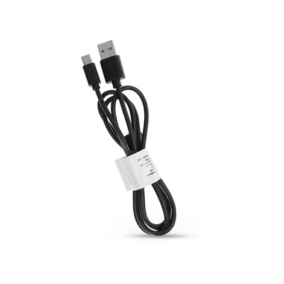 USB - USB Type-C adat- és töltőkábel 1 m-es vezetékkel, 8 mm-es kimeneti csatlakozóval - C366 USB to Type-C Cable - fekete - ECO csomagolás