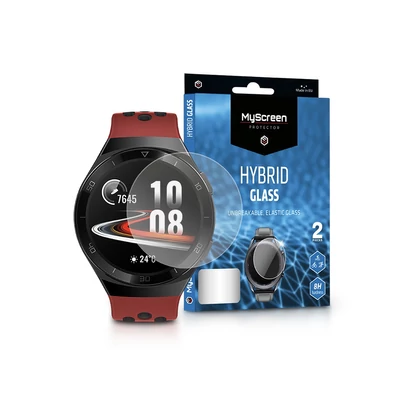 Huawei Watch GT 2E rugalmas üveg képernyővédő fólia - MyScreen Protector Hybrid Glass - 2 db/csomag - transparent