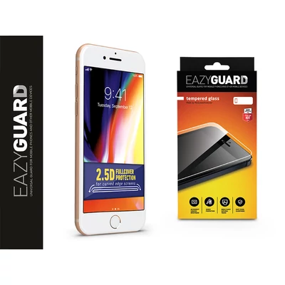 Apple iPhone 7 Plus/8 Plus gyémántüveg képernyővédő fólia - Diamond Glass 2.5D Fullcover - fehér