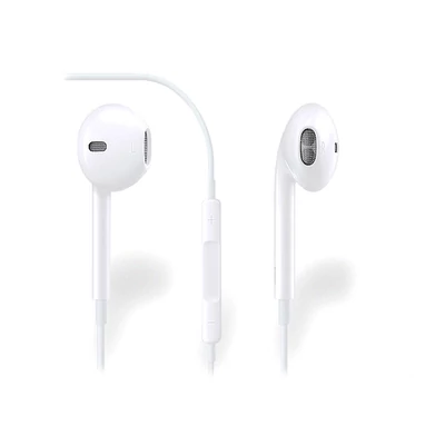 Apple iPhone 5/5S/5C/SE/6/6S eredeti távirányítós, sztereó headset mikrofonnal - MD827ZM/A - MNHF2ZM/A - fehér (ECO csomagolás)