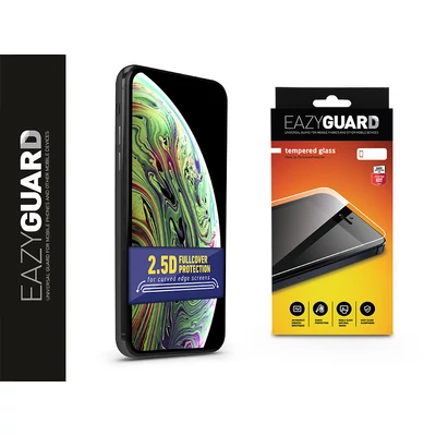 Apple iPhone X/XS/11 Pro gyémántüveg képernyővédő fólia - Diamond Glass 2.5D Fullcover - fekete