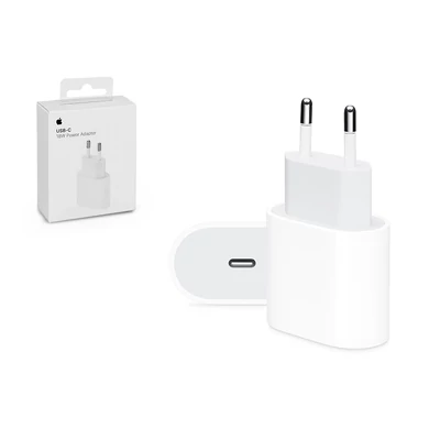 Apple eredeti, gyári USB Type-C hálózati töltő adapter - 18 W - MU7V2ZM/A - white