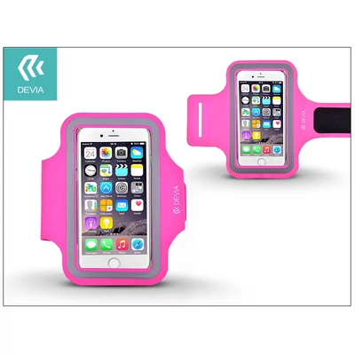 Univerzális kartok sportoláshoz - Devia Slim Fit Armband - pink