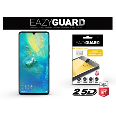 Huawei Mate 20 X gyémántüveg képernyővédő fólia - Diamond Glass 2.5D Fullcover - fekete - ECO csomagolás