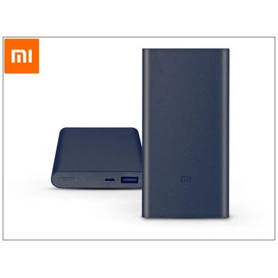 Univerzális hordozható, asztali akkumulátor töltő - Xiaomi Mi Power Bank 2S QC 2.0 - 10.000 mAh - szürke