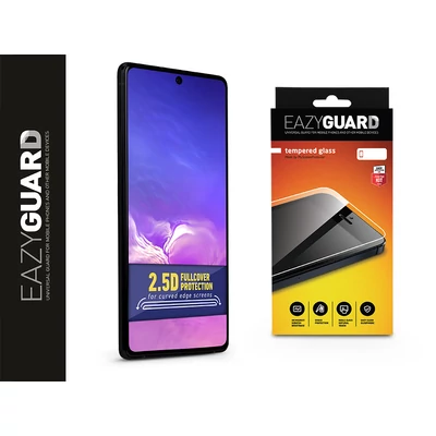 Samsung G770F Galaxy S10 Lite gyémántüveg képernyővédő fólia - Diamond Glass 2.5D Fullcover - fekete