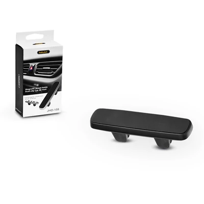 Univerzális szellőzőrácsba illeszthető mágneses PDA/GSM autós tartó - fekete