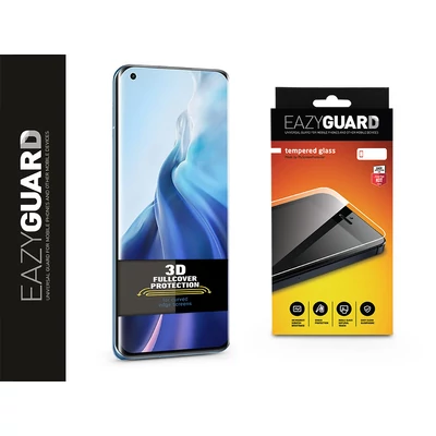 Xiaomi Mi 11/Mi 11 Ultra gyémántüveg képernyővédő fólia - Diamond Glass 3D Fullcover - fekete