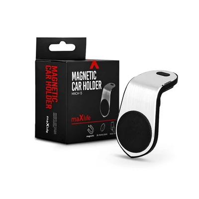 Maxlife univerzális szellőzőrácsba illeszthető mágneses PDA/GSM autós tartó - Maxlife MXCH-13 Magnetic Car Holder - fekete
