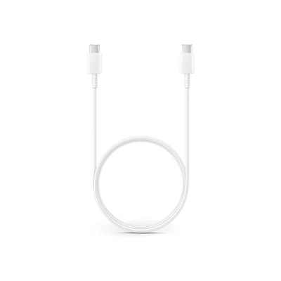 Samsung gyári USB Type-C - USB Type-C adat- és töltőkábel 100 cm-es vezetékkel - EP-DA705BWE - white (ECO csomagolás)