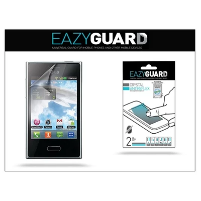 LG Optimus L3 E400 képernyővédő fólia - 2 db/csomag (Crystal/Antireflex)