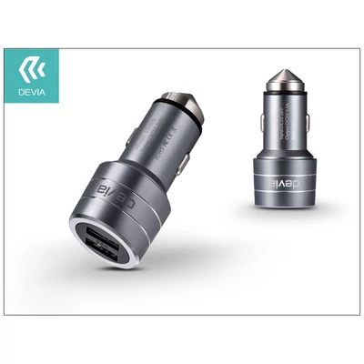 Devia Dual USB szivargyújtós töltő adapter - 5V/3,5A - black