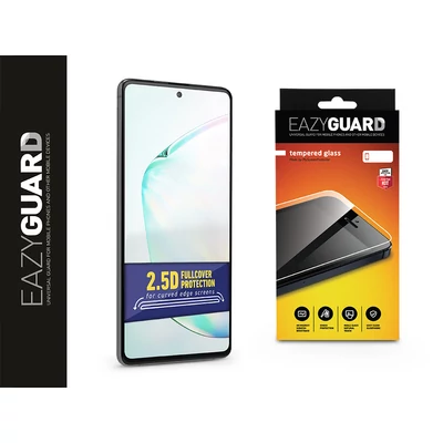 Samsung N770F Galaxy Note 10 Lite gyémántüveg képernyővédő fólia - Diamond Glass 2.5D Fullcover - fekete