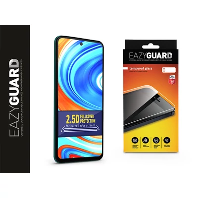 Xiaomi Redmi Note 9 Pro/Note 9S/Mi 10T Lite gyémántüveg képernyővédő fólia - Diamond Glass 2.5D Fullcover - fekete