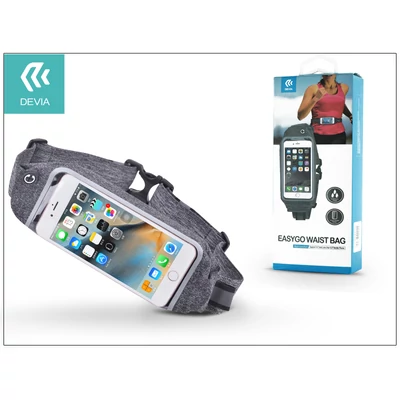 Univerzális sport övtáska max. 5,5" méretű készülékekhez - Devia Easy Go Waits Bag - grey