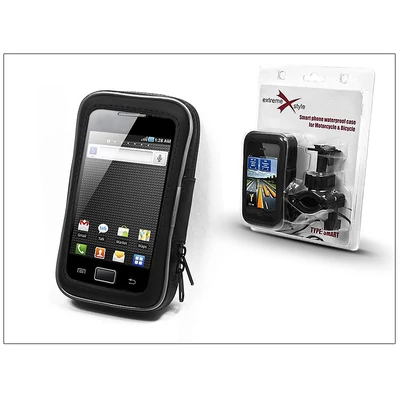 Univerzális kerékpárra/motorkerékpárra szerelhető, vízálló telefontartó - Extreme Smart - iPhone 4 méret