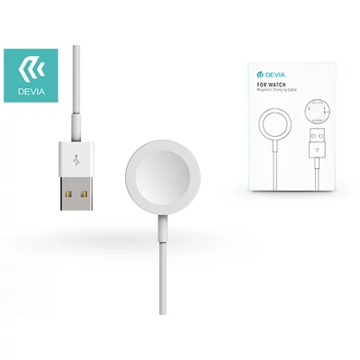 Devia Watch mágneses indukciós töltőkábel - Devia Smart for Watch Magnetic Charging Cable - white