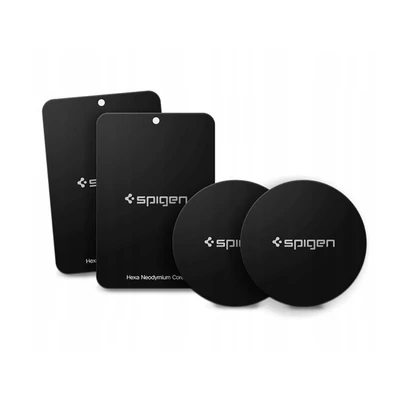 Fém ellenlapka darab mágneses autós tartóhoz - Spigen MP-4P Car Mount Metal Plates - 4 db/csomag