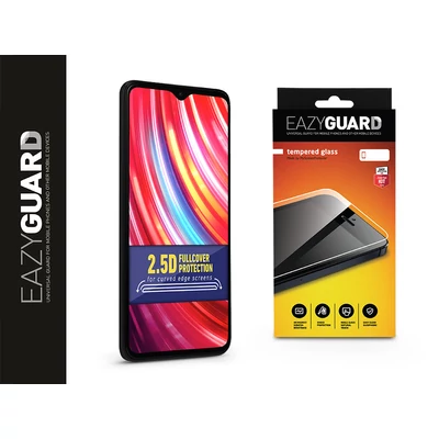 Xiaomi Redmi Note 8 Pro gyémántüveg képernyővédő fólia - Diamond Glass 2.5D Fullcover - fekete