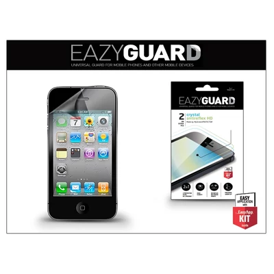 Apple iPhone 4/4S képernyővédő fólia - 2 db/csomag (Crystal/Antireflex HD)