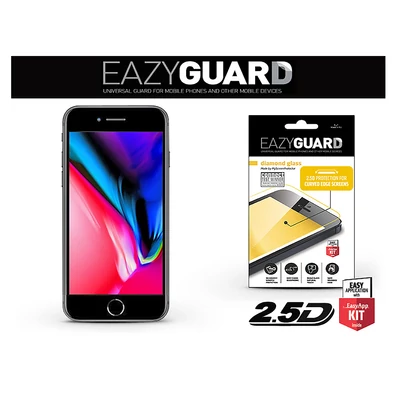 Apple iPhone 7 Plus/8 Plus gyémántüveg képernyővédő fólia - Diamond Glass 2.5D Fullcover - fekete