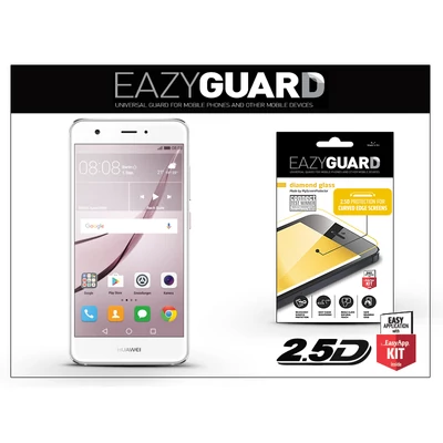 Huawei Nova gyémántüveg képernyővédő fólia - Diamond Glass 2.5D Fullcover - fehér