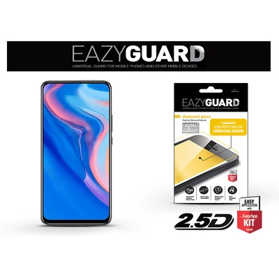 Huawei P Smart Z gyémántüveg képernyővédő fólia - Diamond Glass 2.5D Fullcover - fekete
