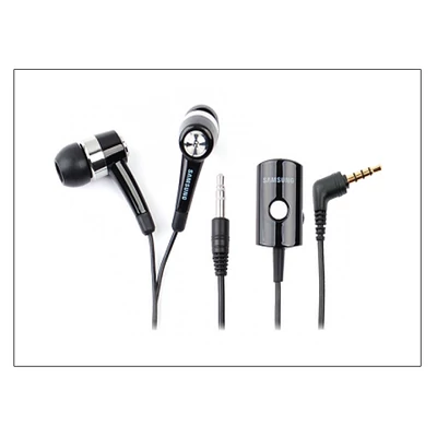 Samsung gyári felvevős sztereó J.B. szett - AAEP433JBE+AARM040JBE (csomagolás nélküli) - 3,5 mm jack - fekete csatlakozós