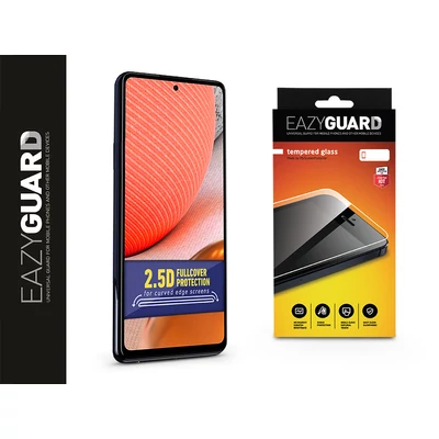 Samsung A725F Galaxy A72/A726B Galaxy A72 5G gyémántüveg képernyővédő fólia - Diamond Glass 2.5D Fullcover - fekete