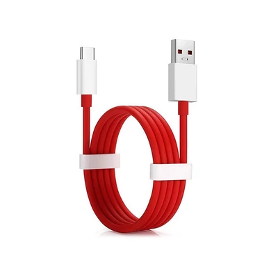USB - USB Type-C gyári adat- és töltőkábel 100 cm-es vezetékkel - OnePlus D301 - red (ECO csomagolás)
