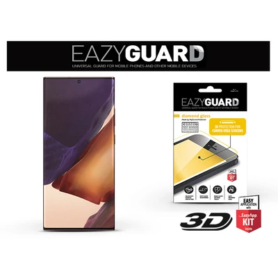 Samsung N985F Galaxy Note 20 Ultra gyémántüveg képernyővédő fólia - Diamond Glass 3D Fullcover - fekete