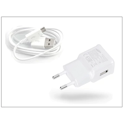 Samsung gyári USB hálózati töltő adapter + micro USB adatkábel - 5V/2A - EP-TA10EWE + EP-DG925UWE/UWZ white (ECO csomaglás)