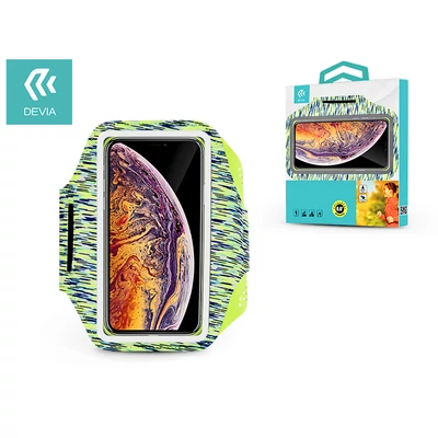 Univerzális kartok sportoláshoz, max. 4,7-6,5" méretű készülékekhez - Devia Easy Go Universal Armband - green