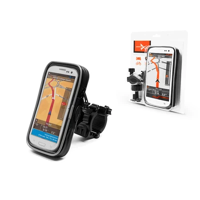 Univerzális kerékpárra/motorkerékpárra szerelhető, vízálló telefontartó - Extreme-155