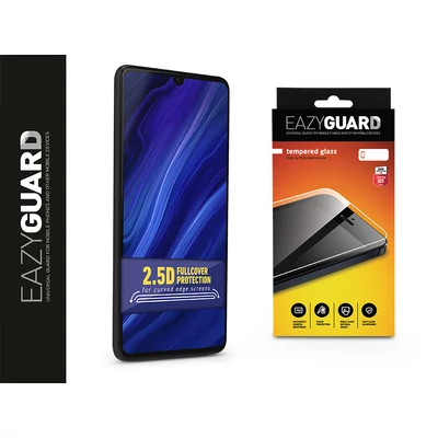 Huawei P30 gyémántüveg képernyővédő fólia - Diamond Glass 2.5D Fullcover - fekete